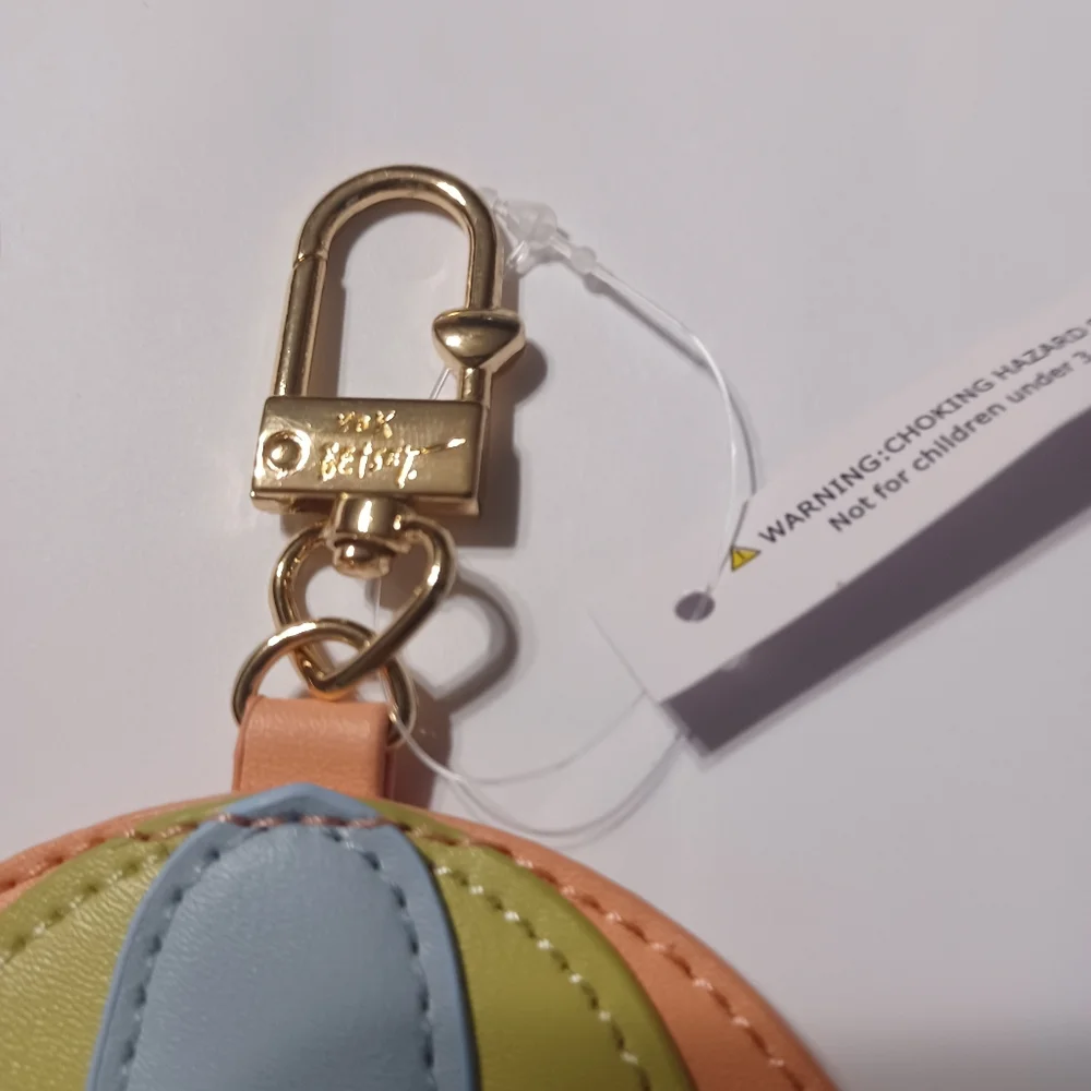 NWOT Betsey Johnson Hot Air Balloon Keychain Bag Charm - Picture 5 of 5